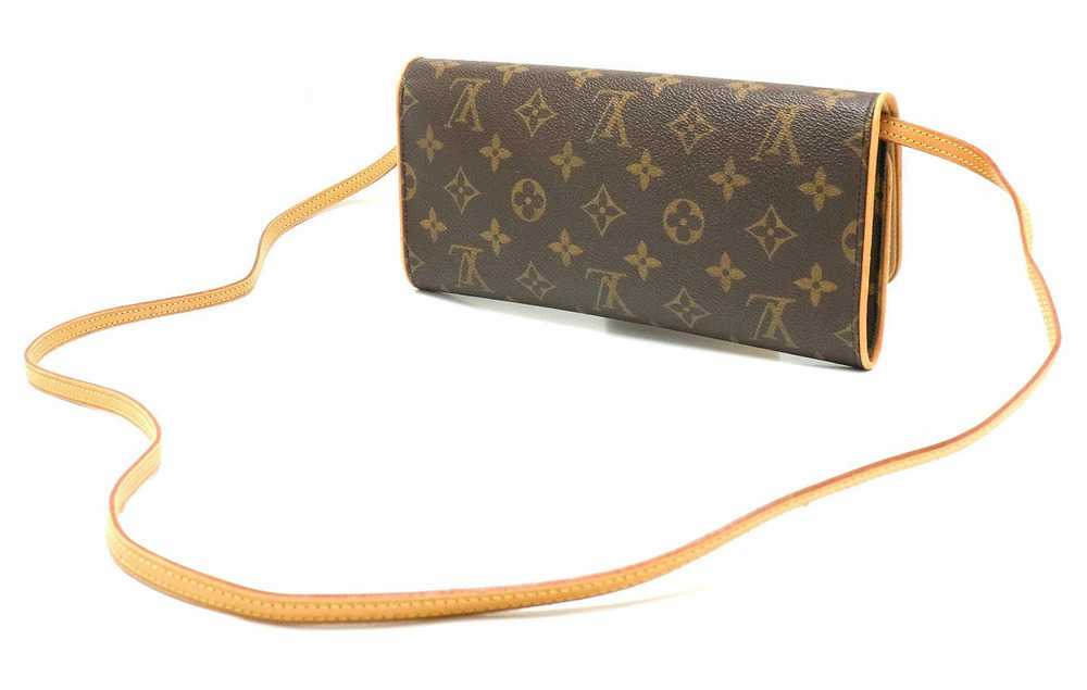 Louis Vuitton Pochette s Twin Monogram Bag Crossbody Brown